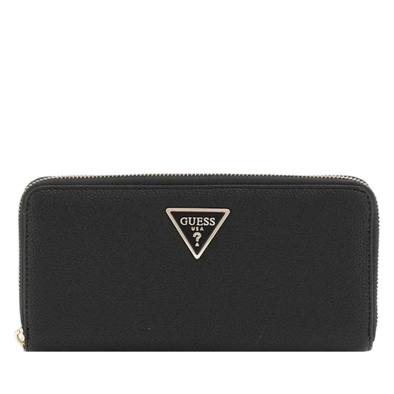 Portafoglio GUESS Chiuso con Zip Linea Laurel colore Nero