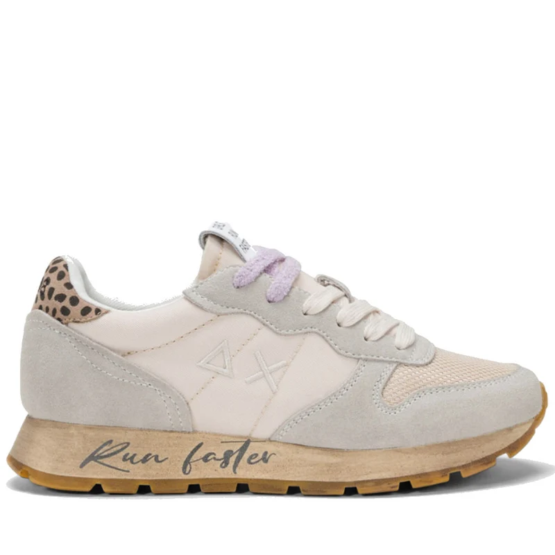 Scarpe Donna Sun68 Sneakers Ally Vintage Colore Bianco Panna - Z44207