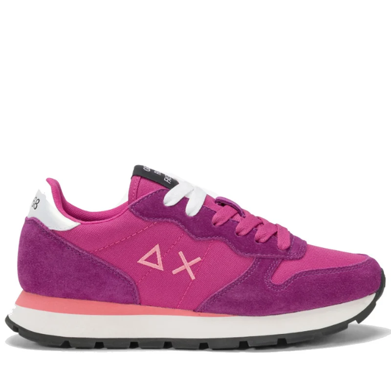 Scarpe Donna Sun68 Sneakers Ally Nylon Solid Colore Ciclamino - Z44201