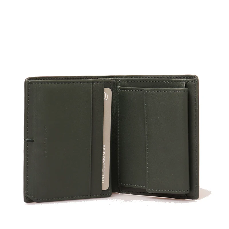 Portafoglio Uomo Verticale PIQUADRO con Pattina in Pelle Verde - PU5964W135R
