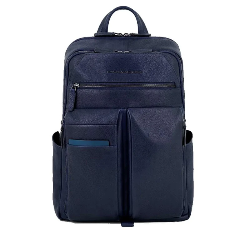 Zaino Uomo PIQUADRO in Pelle Colore Blu Linea Paavo con Porta Pc 14" - CA6029S122