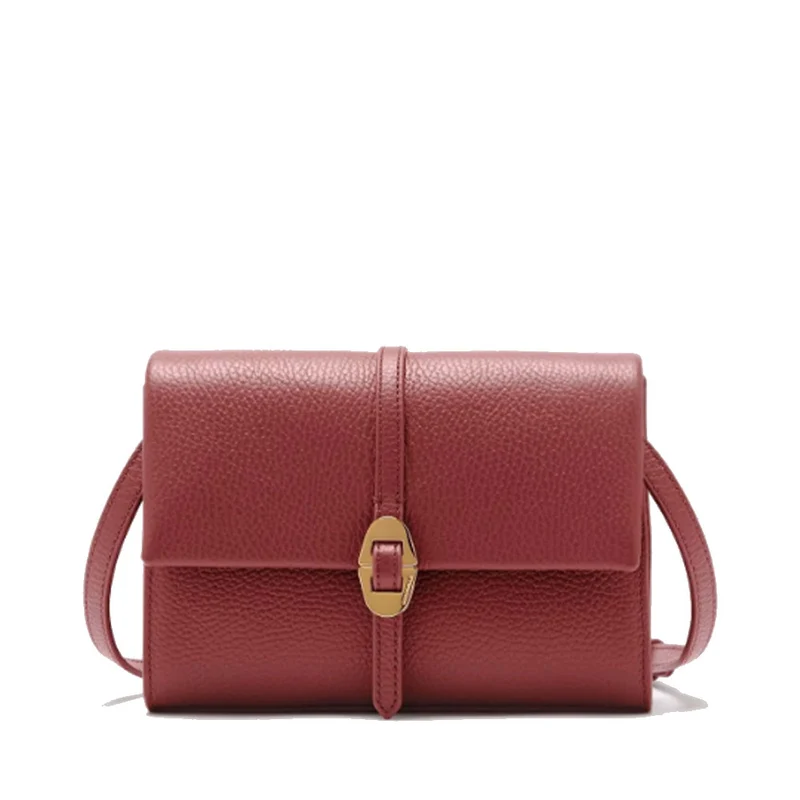 Borsa Donna Mini a Tracolla COCCINELLE in Pelle Linea Dorian colore Brandy