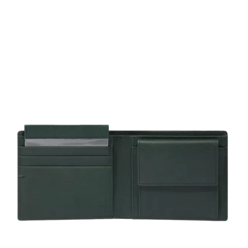 Portafoglio Uomo PIQUADRO in Pelle Verde con Portamonete - PU4188W135R