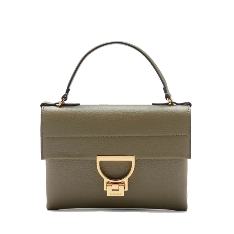 Borsa Donna a Mano con Tracolla COCCINELLE in Pelle Linea Arlettis Mini colore Laurel Green