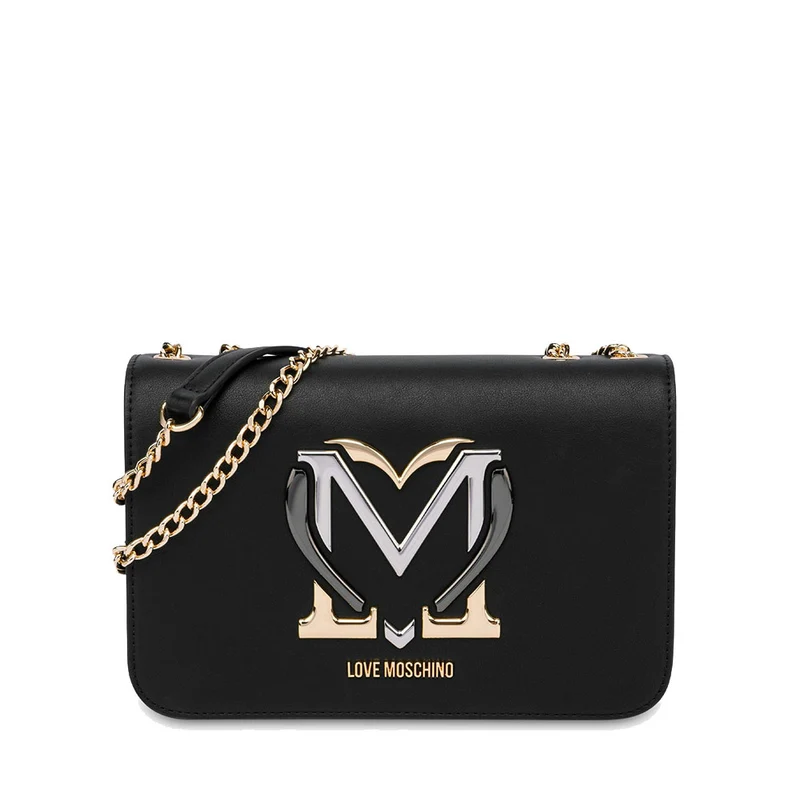 Borsa Donna a Spalla LOVE MOSCHINO linea Colorful Heart Nero