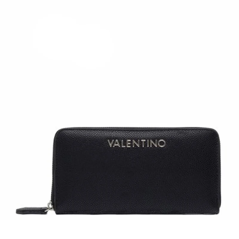 Portafoglio Donna VALENTINO BAGS Chiuso con Zip Linea Divina Colore Nero