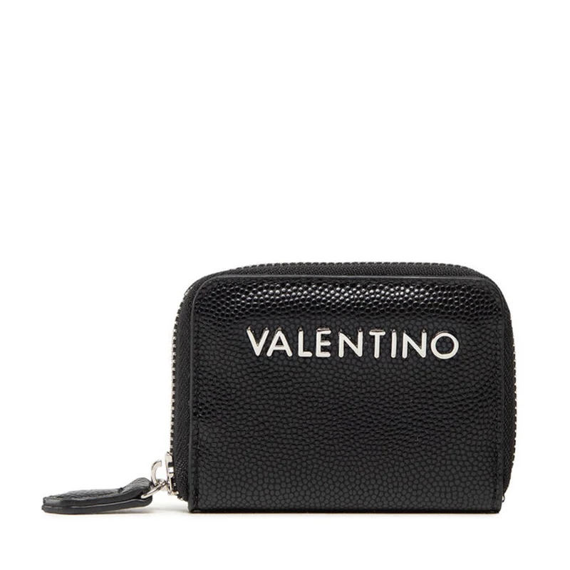Portafoglio Piccolo Donna VALENTINO BAGS Chiuso con Zip Linea Divina Colore Nero