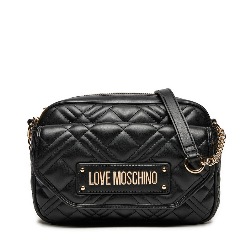 Camera Case a Tracolla LOVE MOSCHINO linea Lettering Logo colore Nero