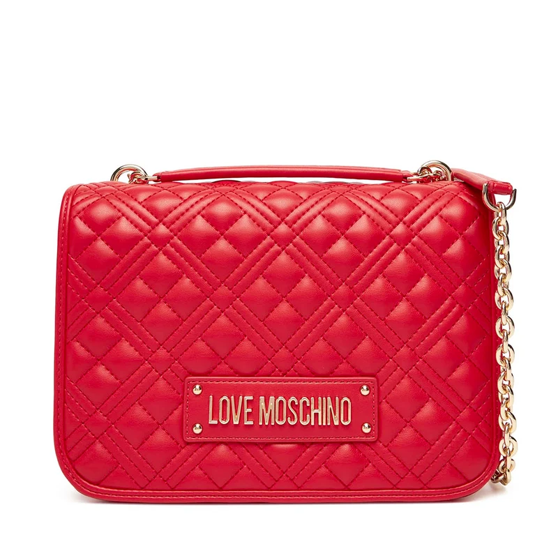 Borsa Donna a Spalla con Tracolla LOVE MOSCHINO linea Quilted colore Rosso