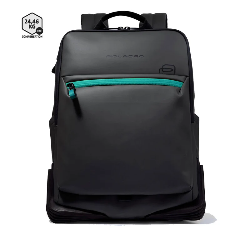 Zaino PIQUADRO Con Porta Pc 15,6" in Tessuto Nero Linea Corner 2.0 - CA6465C2OW