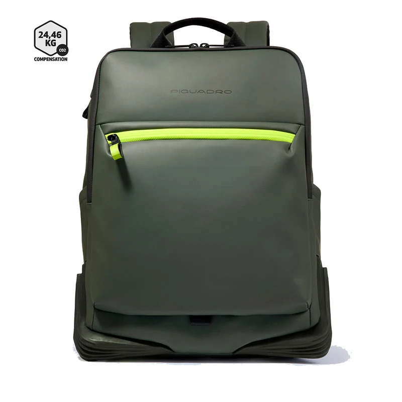Zaino PIQUADRO Con Porta Pc 15,6" in Tessuto Verde Linea Corner 2.0 - CA6465C2OW