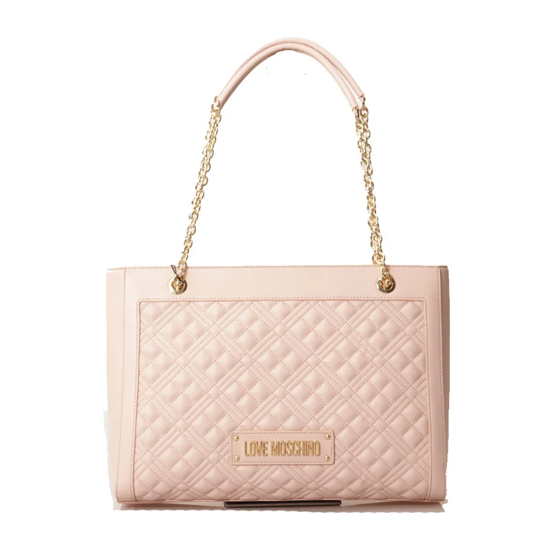 Shopping Bag Trapuntata LOVE MOSCHINO linea Quilted Rosa Cipria