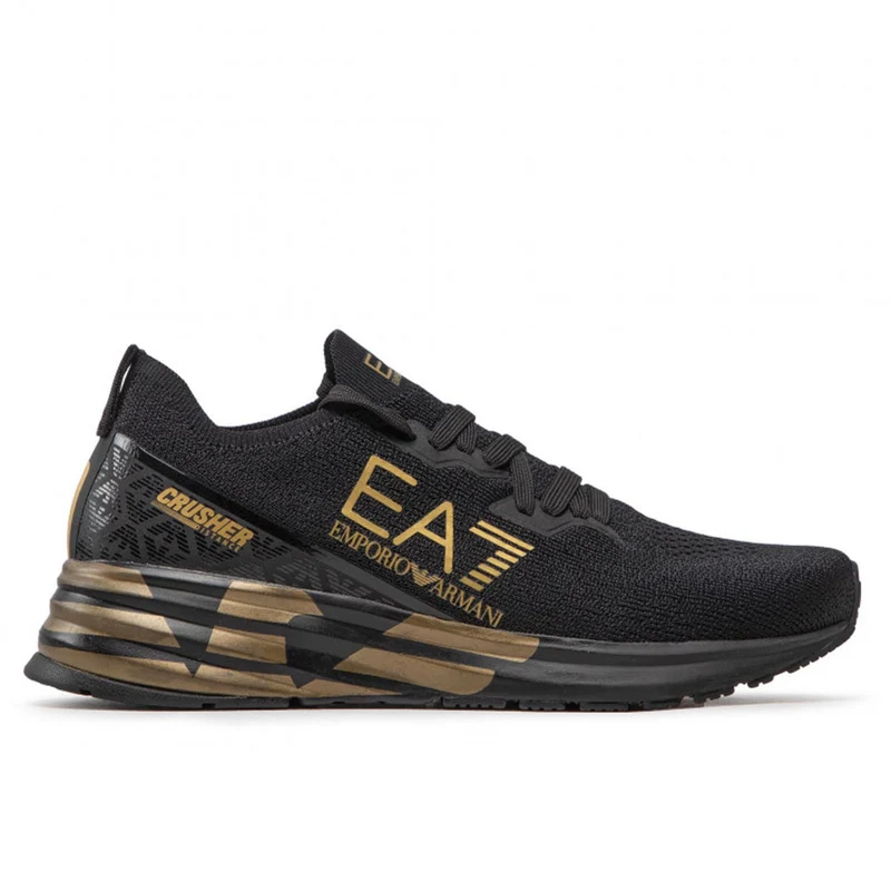 Scarpe Uomo EA7 Emporio Armani Sneakers Colore Triple Black - Gold