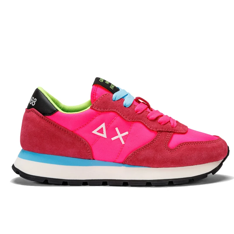 Scarpe Donna Sun68 Sneakers Ally Solid Nylon Fuxia Fluo - Z33201