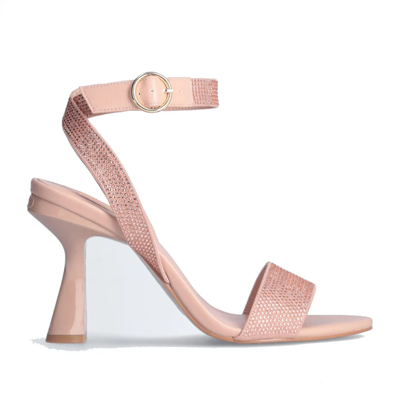 Scarpe Donna LIU JO Lisa 08 Sandali con Tacco e Strass color Nude