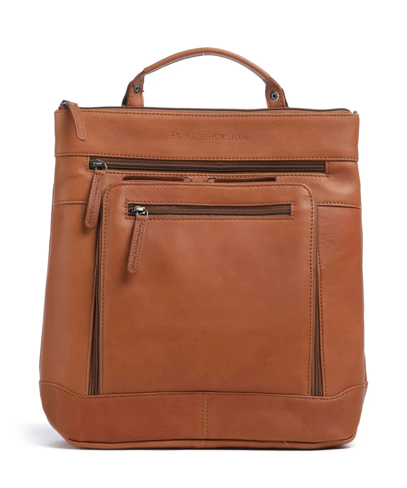 The Chesterfield Brand Wax Pull Up Cow Caldero Zaino cognac