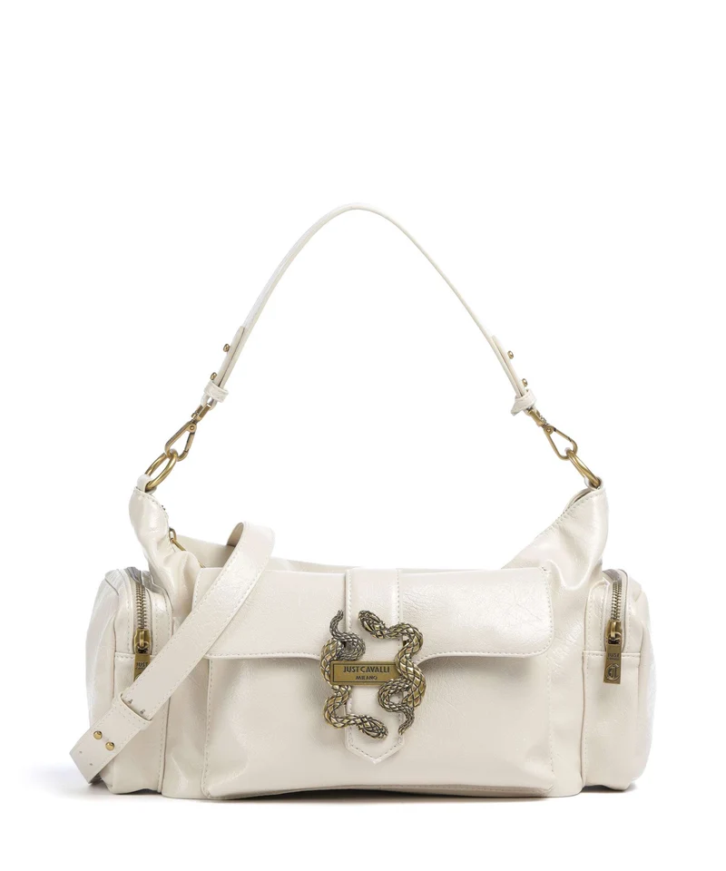 Just Cavalli Iconic Snakes Pockets Borsa a spalla pristine