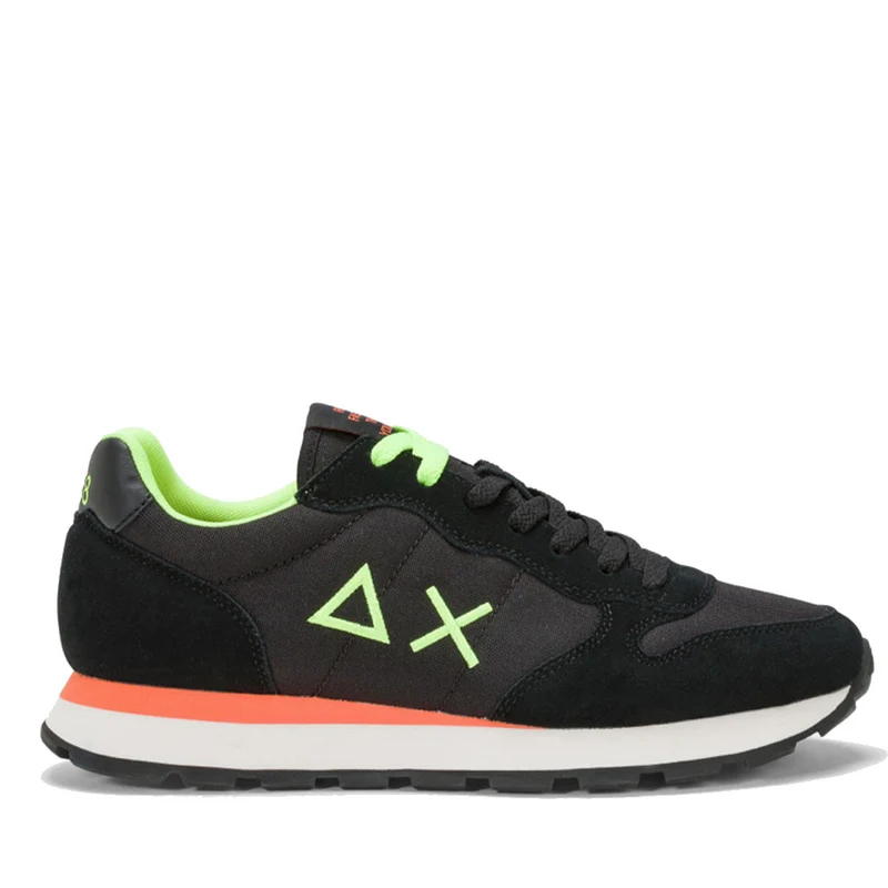 Scarpe Uomo Sun68 Sneakers Tom Fluo Nero - Z44102