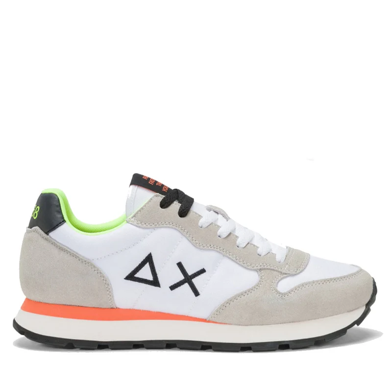 Scarpe Uomo Sun68 Sneakers Tom Fluo Bianco - Z44102
