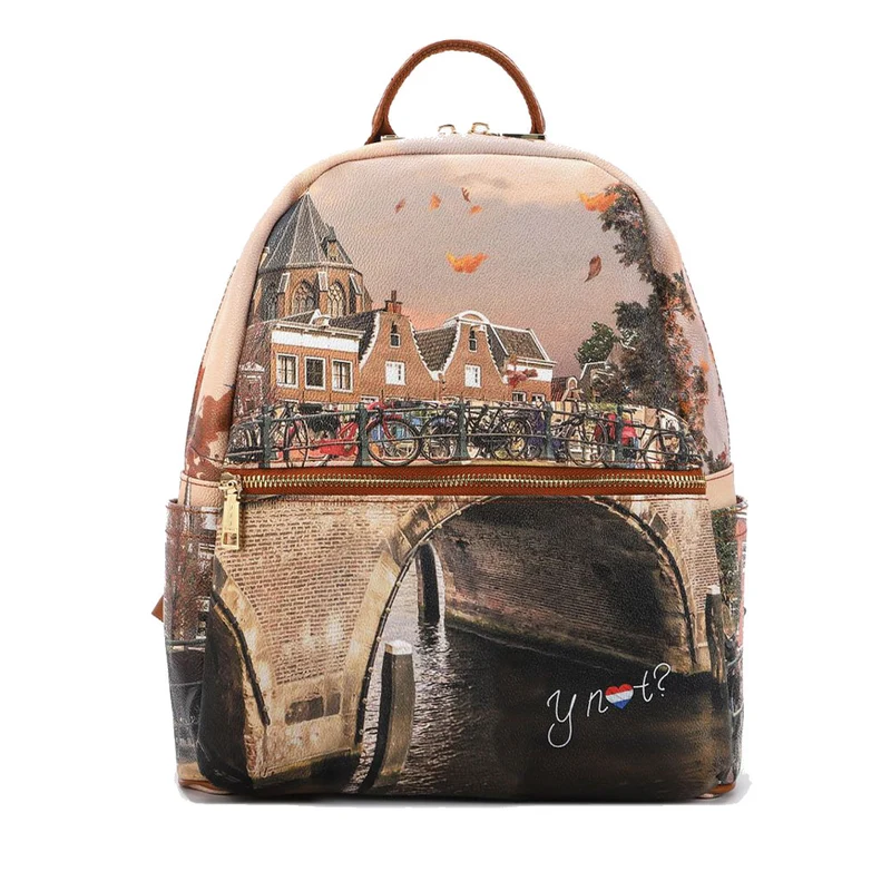 Zaino Donna Grande Y NOT con Tasca Esterna YES-381 Autumn River