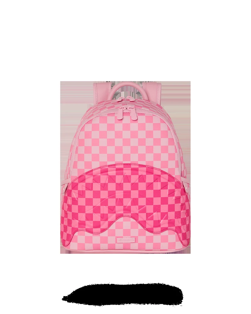 SPRAYGROUND PINK SHARKS IN PARIS PATCHSAVAGE BACKPACK