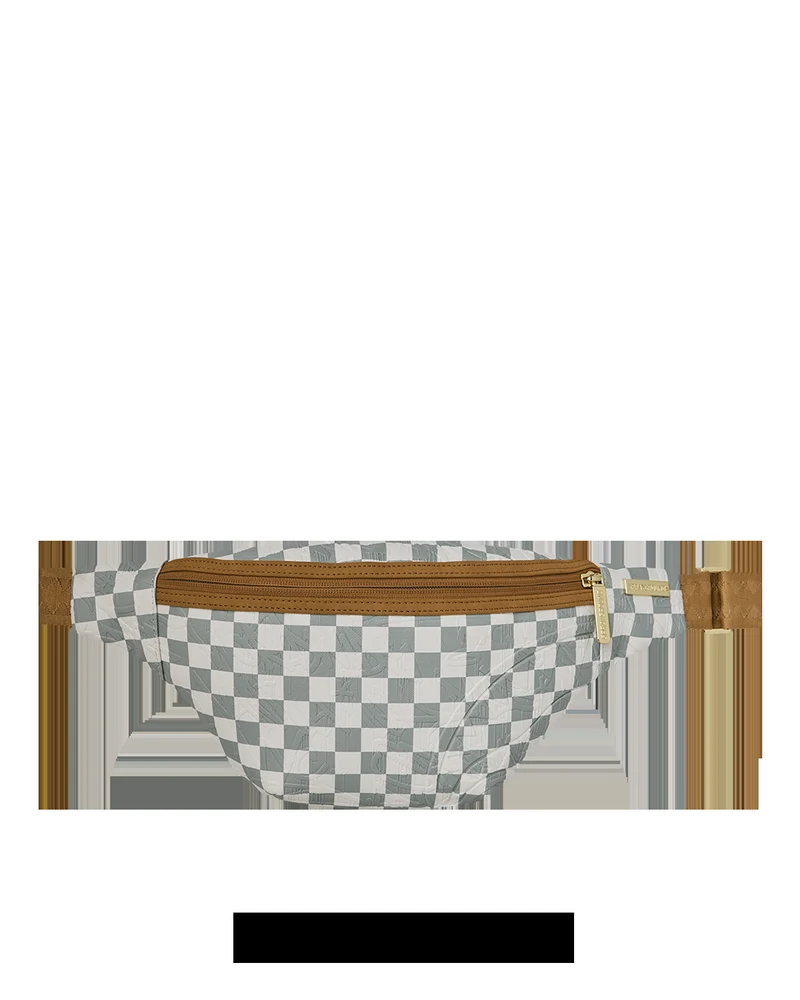 SPRAYGROUND GRAFF EMBOSSED CREAM CHECKSAVVY CROSSBODY