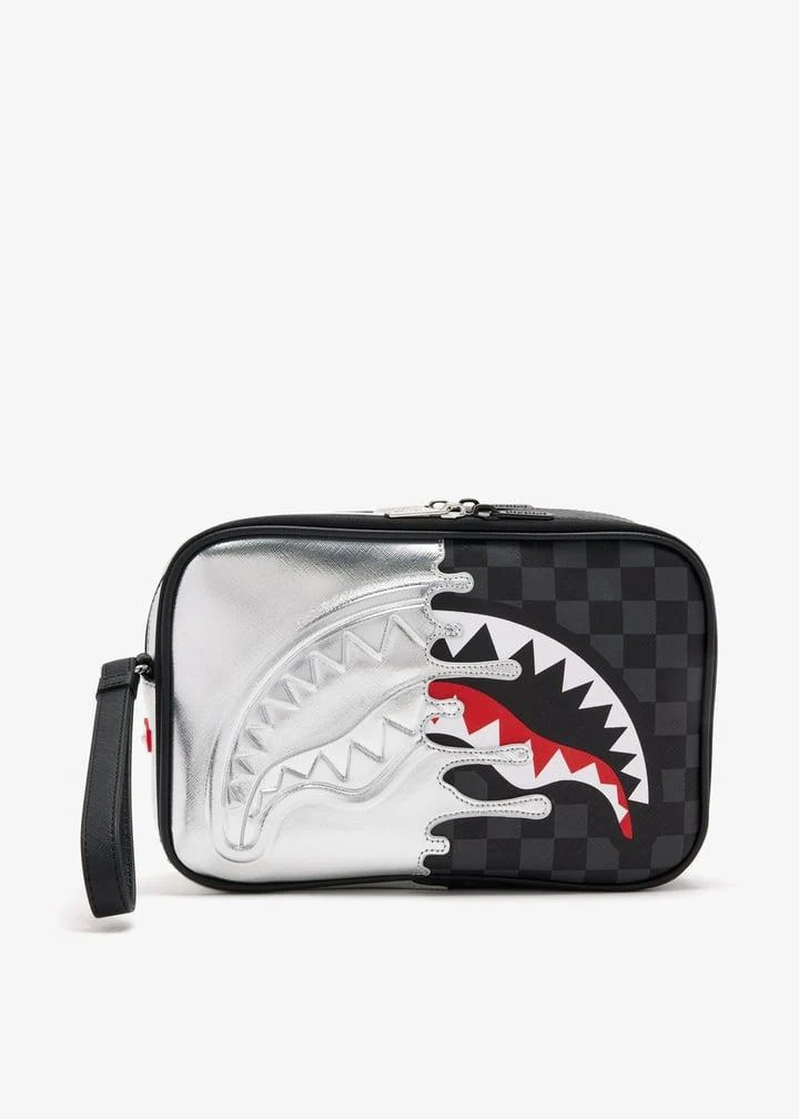 SPRAYGROUND SILVER SIDE DRIP TOILETRY BRICK