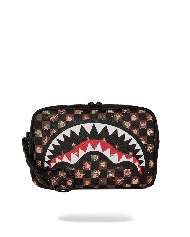 SPRAYGROUND PEEKING CHARACTERS REMIX TOILETRY BRICK