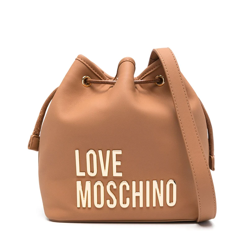 Secchiello a Tracolla LOVE MOSCHINO linea Bold Bag color Cammello