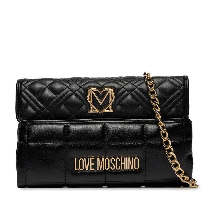 Borsa Donna a Spalla LOVE MOSCHINO linea Quilted Nero