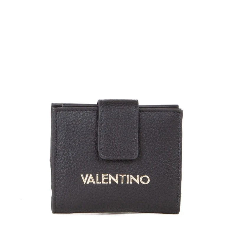 Portafoglio Donna VALENTINO BAGS Chiuso con Bottone Linea Alexia Colore Nero