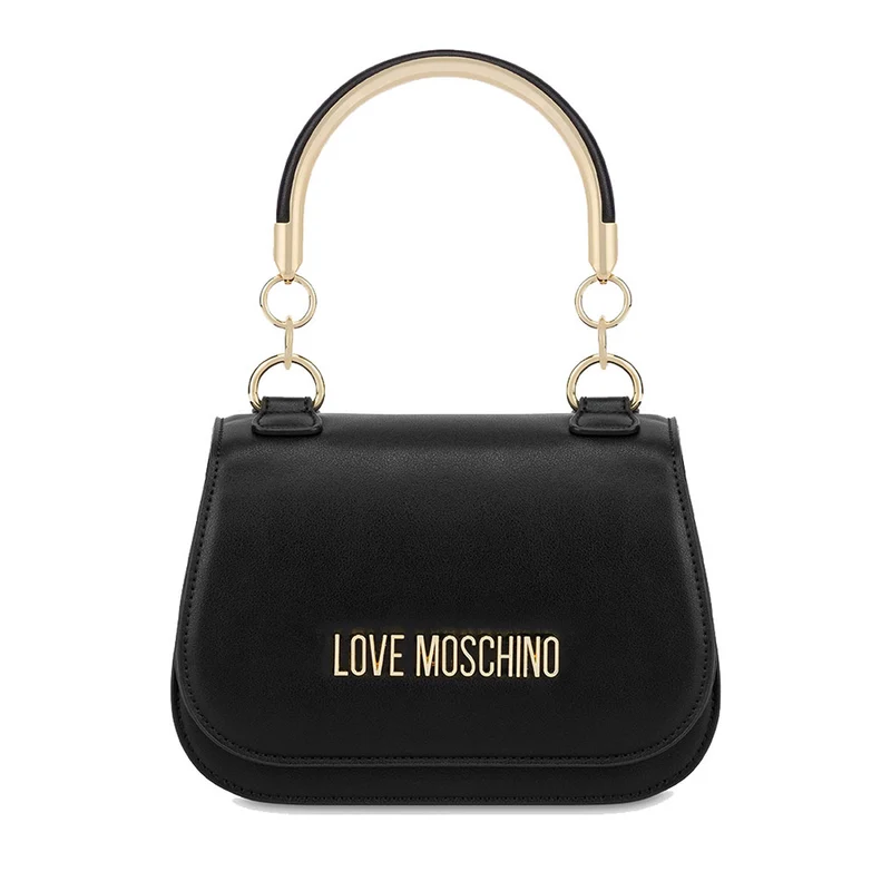 Borsa Donna a Mano LOVE MOSCHINO linea Lettering Logo colore Nero