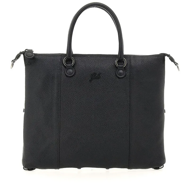 Borsa Donna a Mano con Tracolla GABS G3 PLUS in Pelle Martellata Black Large