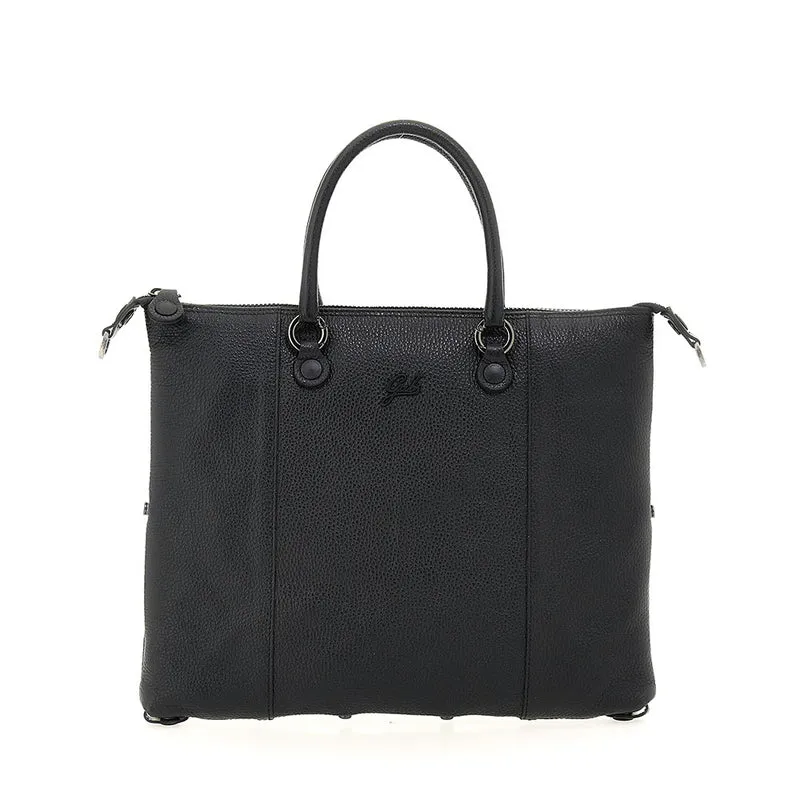 Borsa Donna a Mano con Tracolla GABS G3 PLUS Medium in Pelle Martellata Black