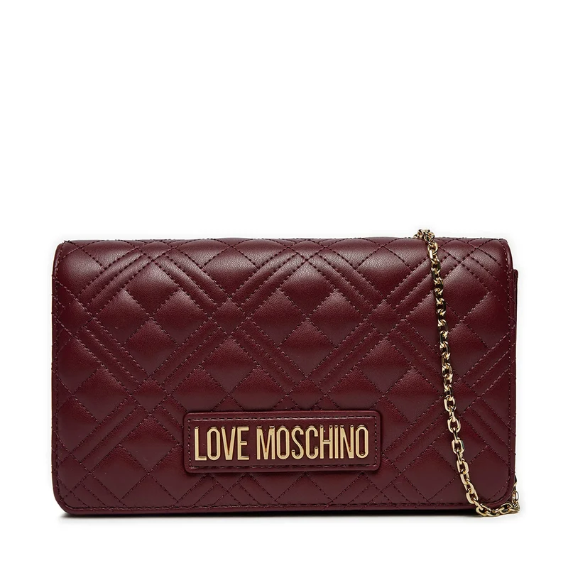 Clutch Donna con Tracolla LOVE MOSCHINO linea Smart Daily Quilted Bordeaux