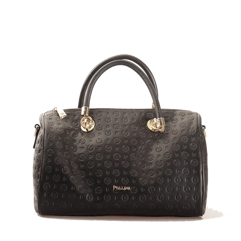 Borsa Donna Bauletto POLLINI linea Heritage Embossed Nero