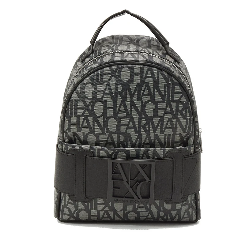 Zaino Donna ARMANI EXCHANGE Logato Chiuso con Zip colore Beige - Nero