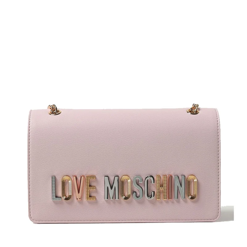 Borsa Donna a Spalla e a Tracolla LOVE MOSCHINO linea Bold Love Lettering color Cipria