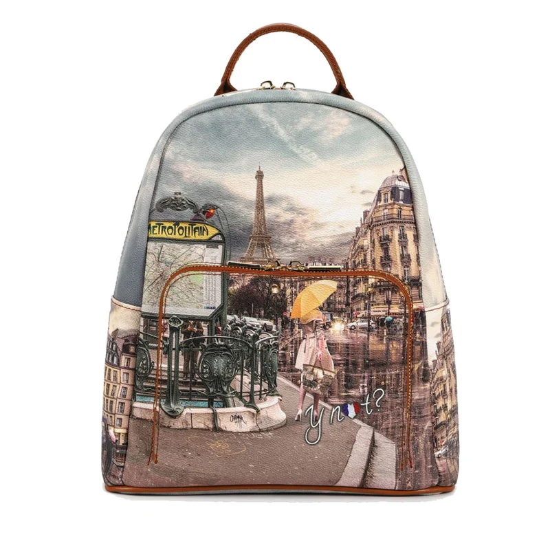 Zaino Donna Y NOT con Tasca Esterna YES-615 Metrò Paris