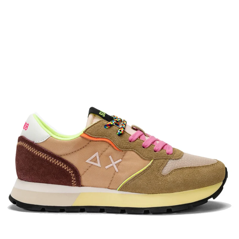 Scarpe Donna Sun68 Sneakers Ally Color Explosion Beige