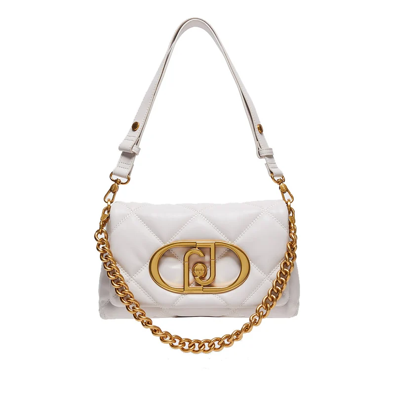 Borsa Donna a Spalla e Tracolla LIU JO linea La Puffy Trapuntata colore True Champagne