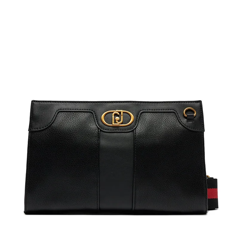 Borsa Donna Clutch con Tracolla Bicolor LIU JO colore Nero