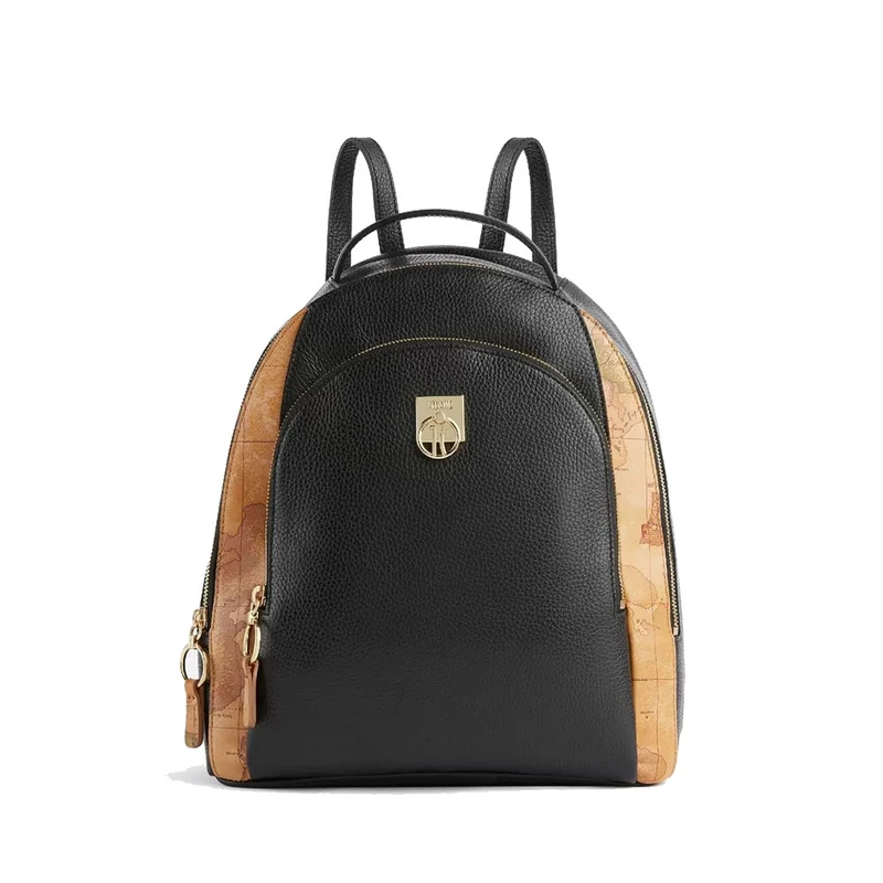 Zaino Donna 1A Classe Alviero Martini linea Deco Coast in Pelle Granata Nera LA11