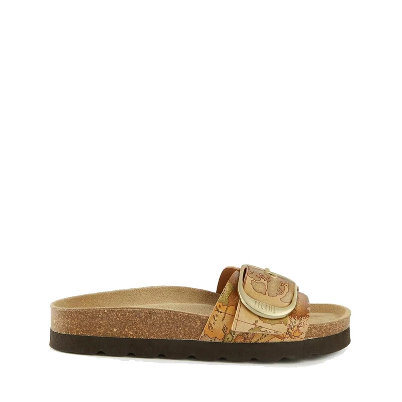Scarpe Donna 1A Classe Alviero Martini Ciabatte a Fascia stampa Geo Classic 0814