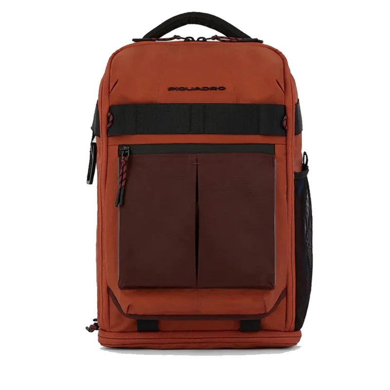 Zaino da Bici PIQUADRO in Nylon Riciclato Arancione con Porta Pc 14" Linea Arne - CA5999S125L