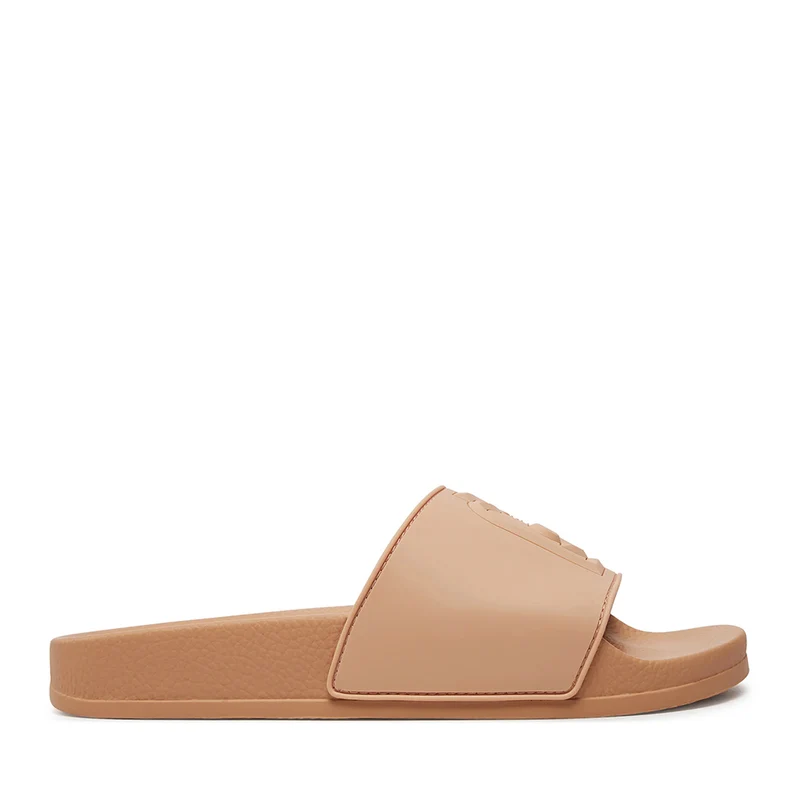 Scarpe Donna LIU JO Kos 16 Ciabatte in Gomma color Peach con Maxi Logo