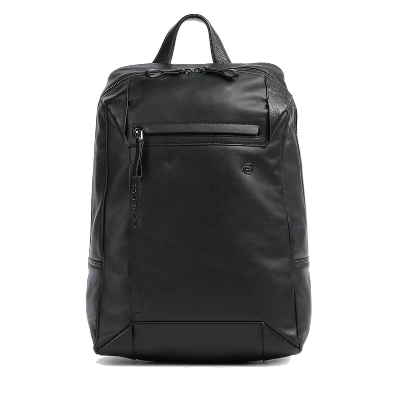 Zaino PIQUADRO in Pelle Nera con porta PC 15" e iPad Linea Pan - CA4260S94