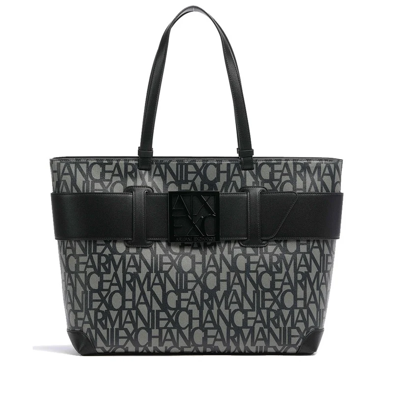 Borsa Donna Shopper a Spalla ARMANI EXCHANGE Colore Beige - Nero