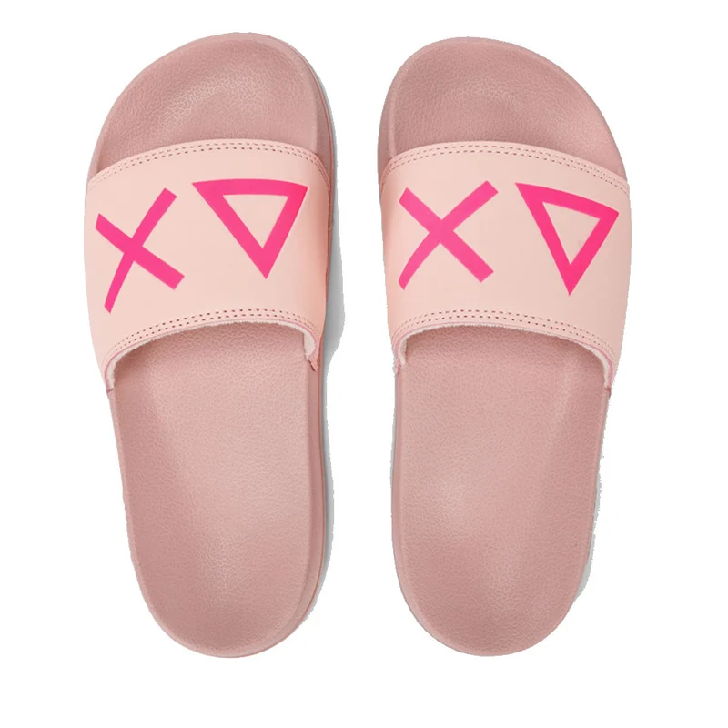 Ciabatte da Donna SUN68 Linea Slippers Logo Colore Rosa - X34203