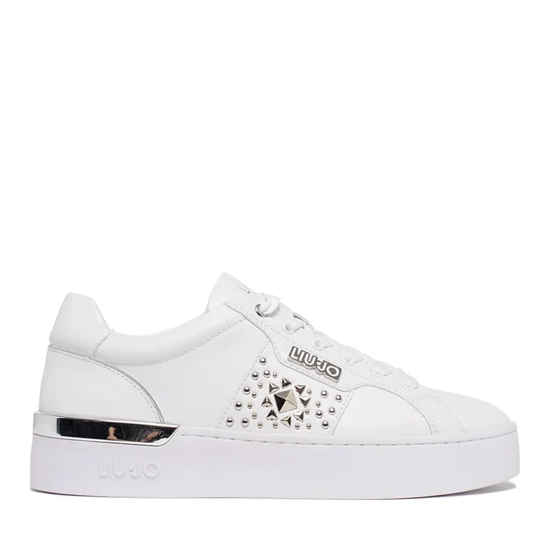 Scarpe Donna LIU JO Sneakers Silvia 85 in Pelle Bianca